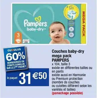 Migros Couches pampers offre