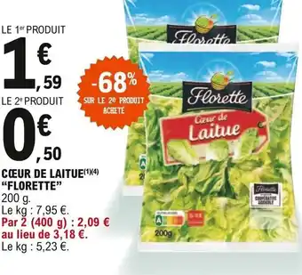 E.Leclerc Florette Cœur de Laitue offre