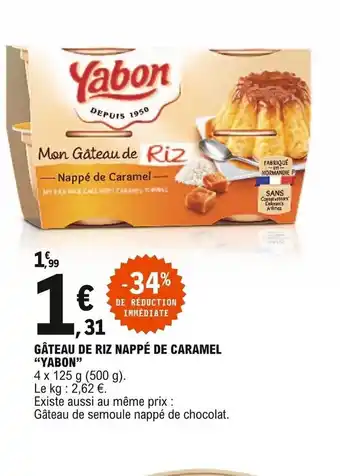 Yabon Gâteau de Riz Nappé de Caramel