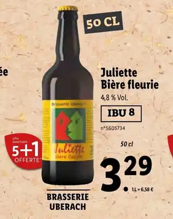 Juliette bière fleurie