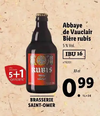 Abbaye de vauclair bière rubis