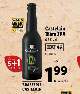 Lidl Castelain bière ipa offre