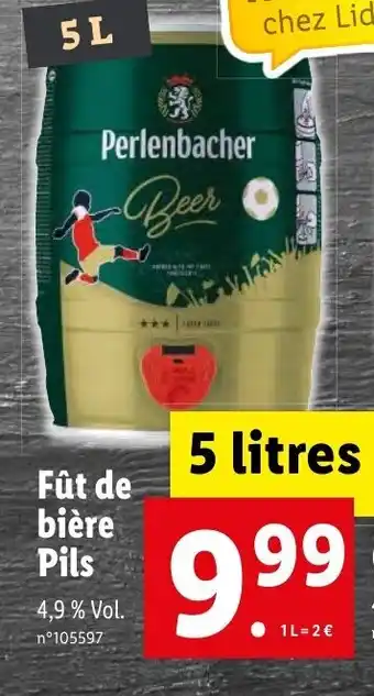 Lidl Fût de bière pils offre