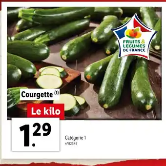 Lidl Courgette offre