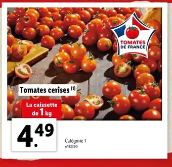 Lidl Tomates cerises offre