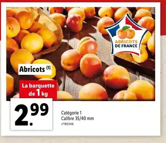 Lidl Abricots offre