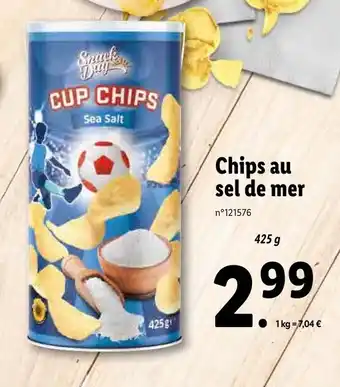 Lidl Chips au sel de mer offre