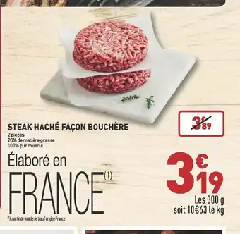 Grand Frais Steak Haché Façon Bouchère offre