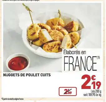 Grand Frais Nuggets De Poulet Cuits offre