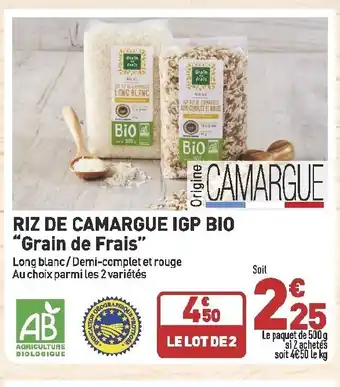 Grand Frais Rix De Camarque IGP Bio "Grain De Frais" offre