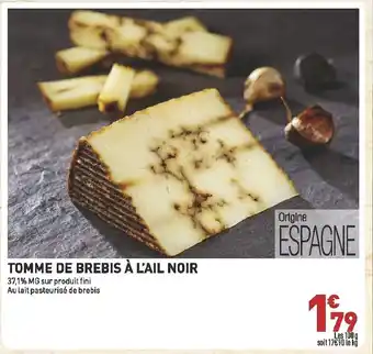 Tomme De Brebis Ă L'Ail Noir