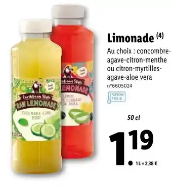 Lidl Limonade offre