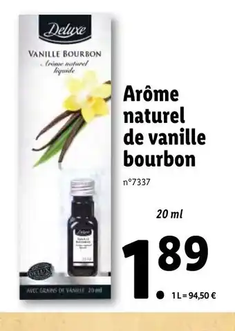 Lidl Arôme naturel de vanille bourbon offre