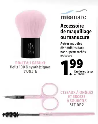 Lidl Accessoire de maquillage ou manucure offre