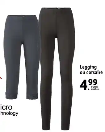 Lidl Legging ou corsaire offre