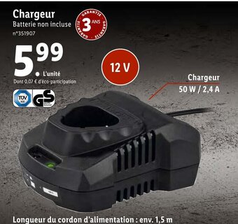 Lidl Chargeur offre