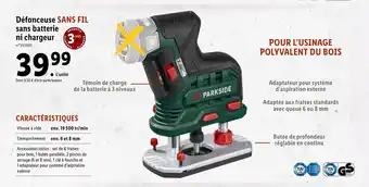 Défonceuse sans batterie ni chargeur