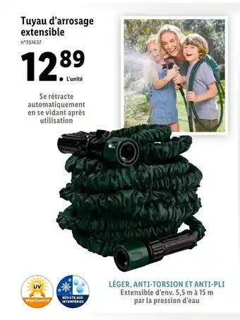 Lidl Tuyau d'arrosage extensible offre