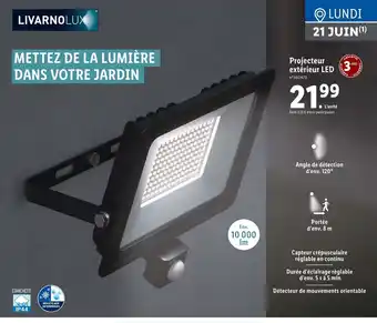 Lidl Projecteur extérieur led offre