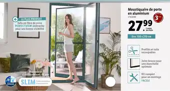 Lidl Moustiquaire de porte en aluminium offre