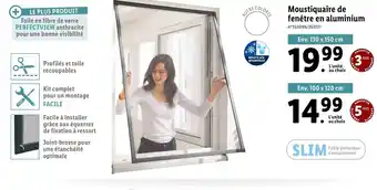Lidl Moustiquaire de fenêtre en aluminium offre