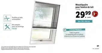 Lidl Moustiquaire pour fenêtre de toit offre