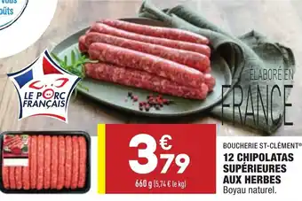 ALDI 12 Chipolatas Supérieures Aux Herbes offre