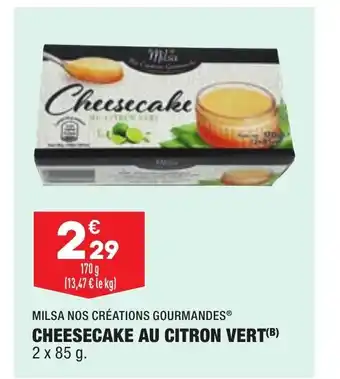 ALDI Cheesecake Au Citron Vert offre