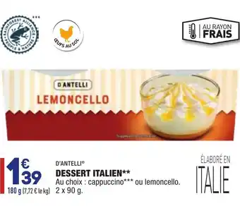 ALDI Dessert Italien offre