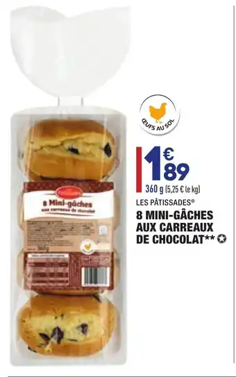 ALDI 8 Mini-Gâches Aux Carreaux De Chocolat offre