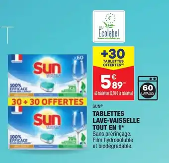 ALDI Tablettes Lave-Vaisselle Tout En 1* offre