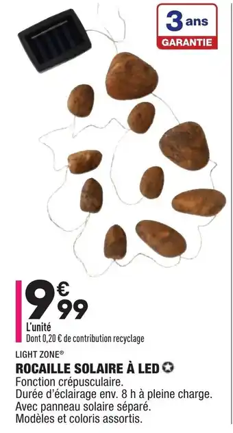 ALDI Rocaille Solaire à Led offre