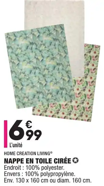 ALDI Nappe En Toile Cirée offre