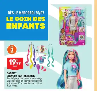 ALDI Barbie Cheveux Fantastique offre