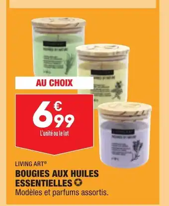 ALDI Bougies Aux Huiles Essentielles offre