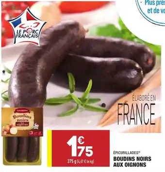 ALDI Boudins Noirs Aux Oignons offre