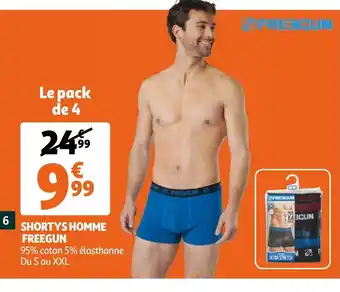 Auchan Shortys Homme Freegun offre