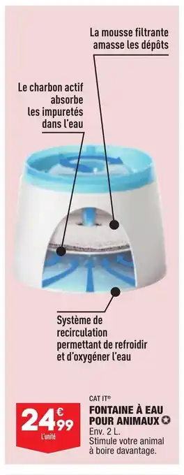 ALDI Fontaine À Eau Pour Animaux offre