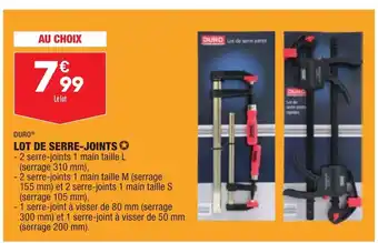 ALDI Lot De Serre-Joints offre