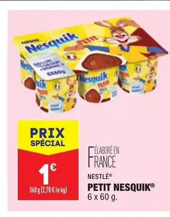 ALDI Petit Nesquik offre