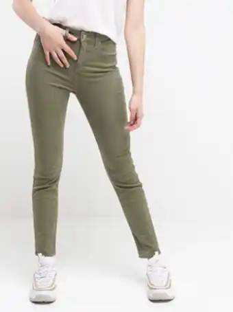 Jean 5 poches body optix - vert kaki