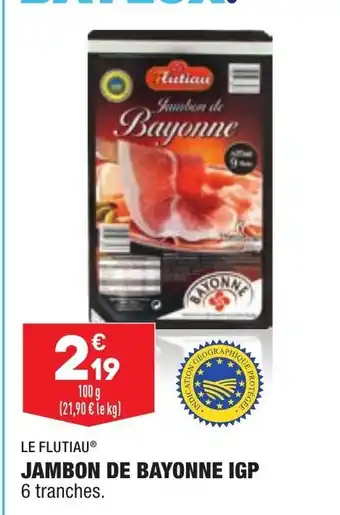 ALDI Jambon De Bayonne IGP offre
