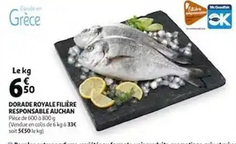 Auchan Dorade Royale Filière Responsable Auchan offre