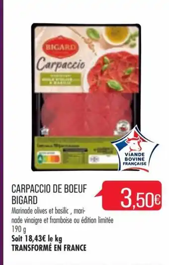 Match Carpaccio De Boeuf Bigard offre