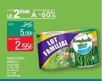 Match Haricots Verts Bonduelle offre