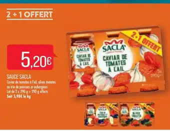 Match Sauce Sacla offre