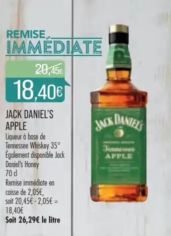 Match Jack Daniel's Apple offre