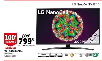 Auchan Tv Lg Nanocell 65nan0796 offre