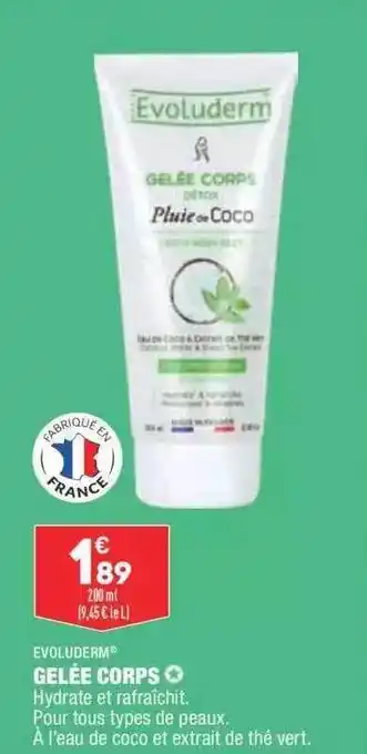 ALDI Gelée Corps Evoluderm offre