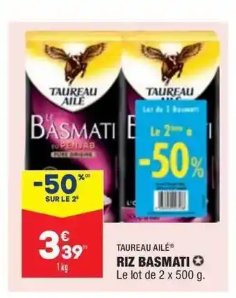 ALDI Riz Basmati Taureau Ailé offre
